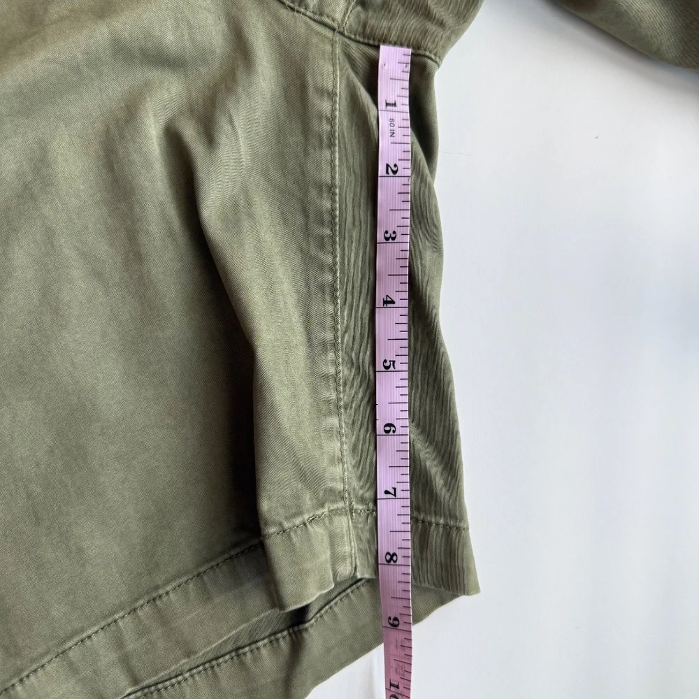 *AG Adriano Goldschmied Mens Wanderer Olive Green Slim Trouser Shorts 33R - Picture 14 of 14